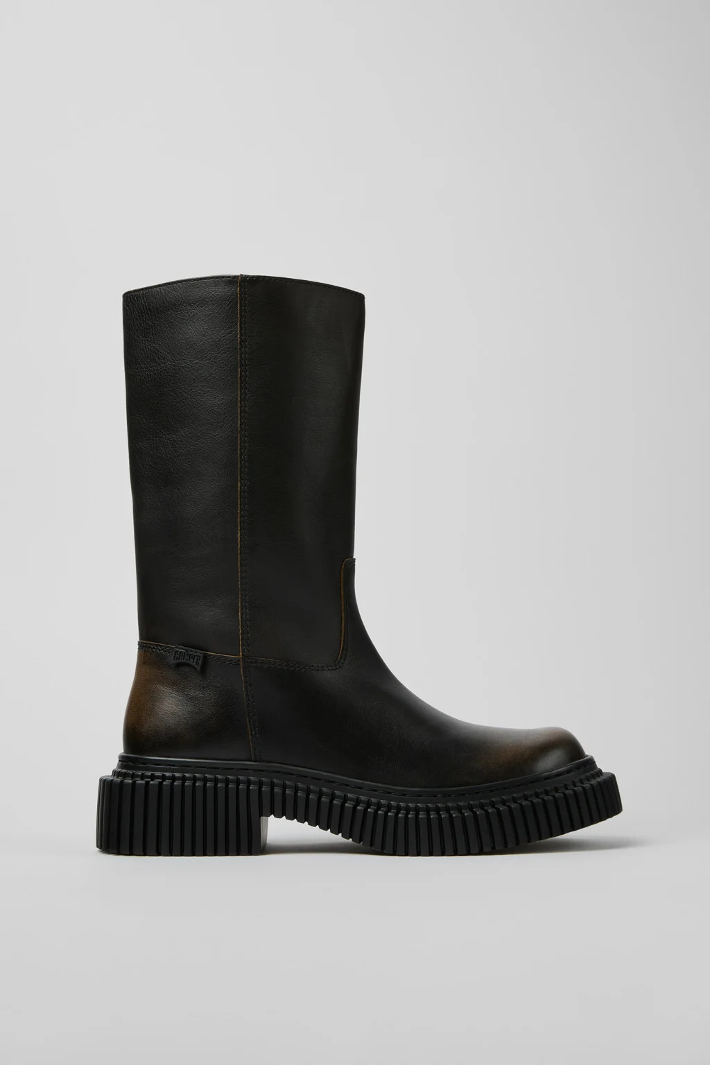 Pix Berlin Black Leather High Boots for Women. - 1