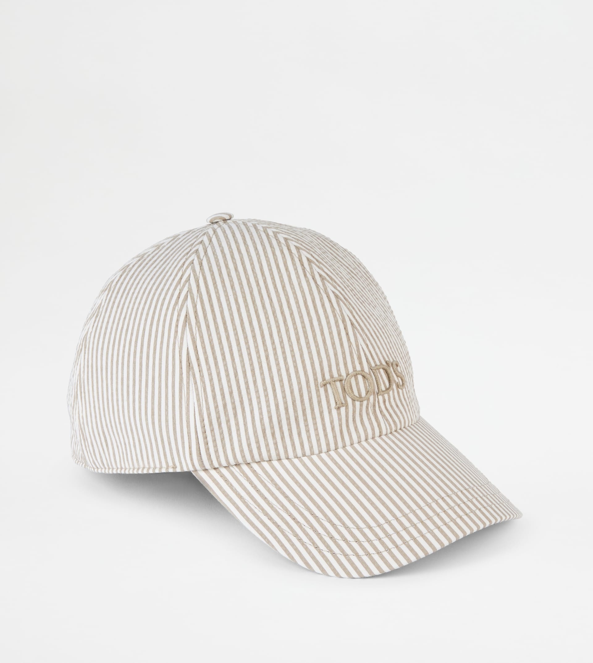 BASEBALL CAP IN SEERSUCKER COTTON - BEIGE - 2