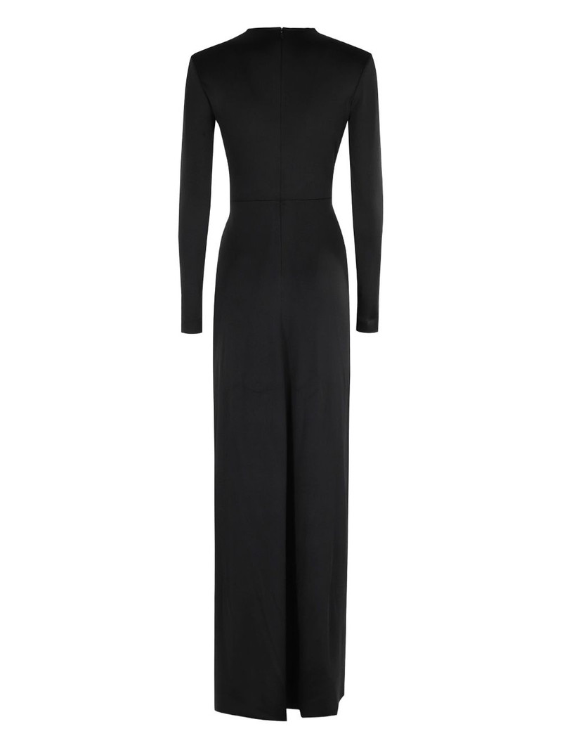Victoria Beckham jewel-embellished V-neck maxi dress outlook