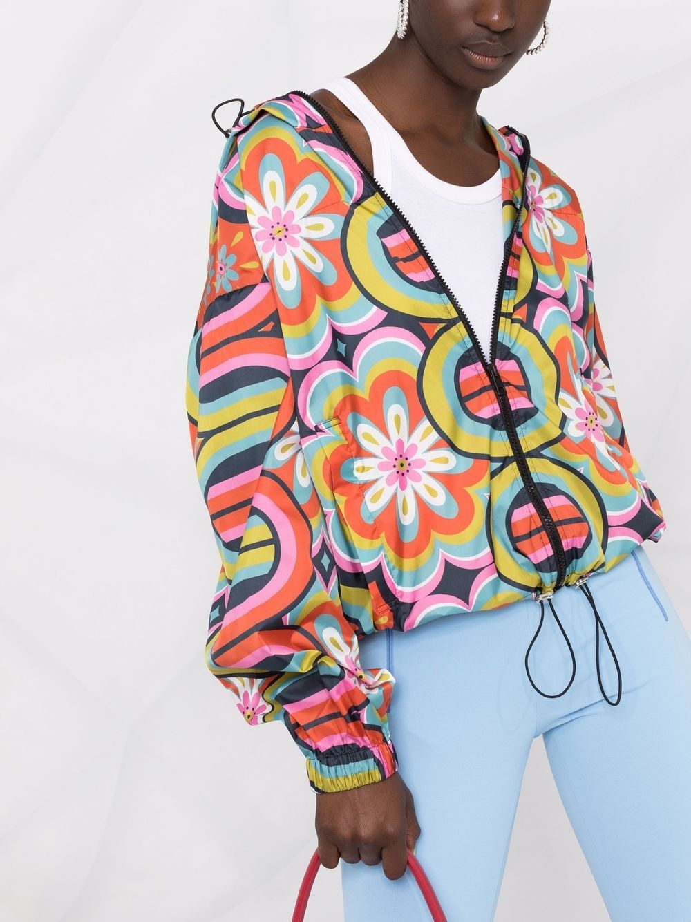 graphic-print hooded jacket - 5