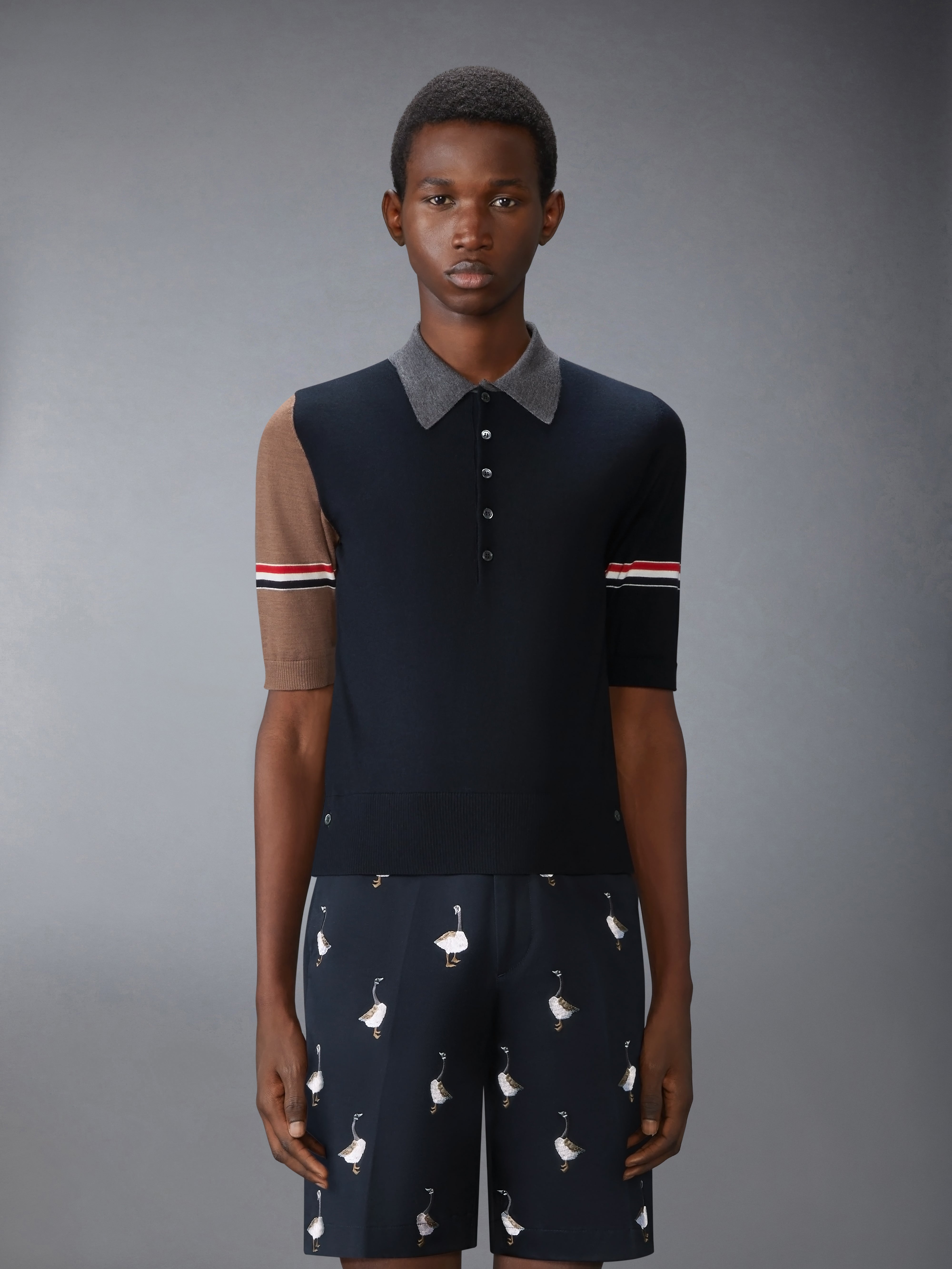 FINE MERINO WOOL FUNMIX POLO - 2