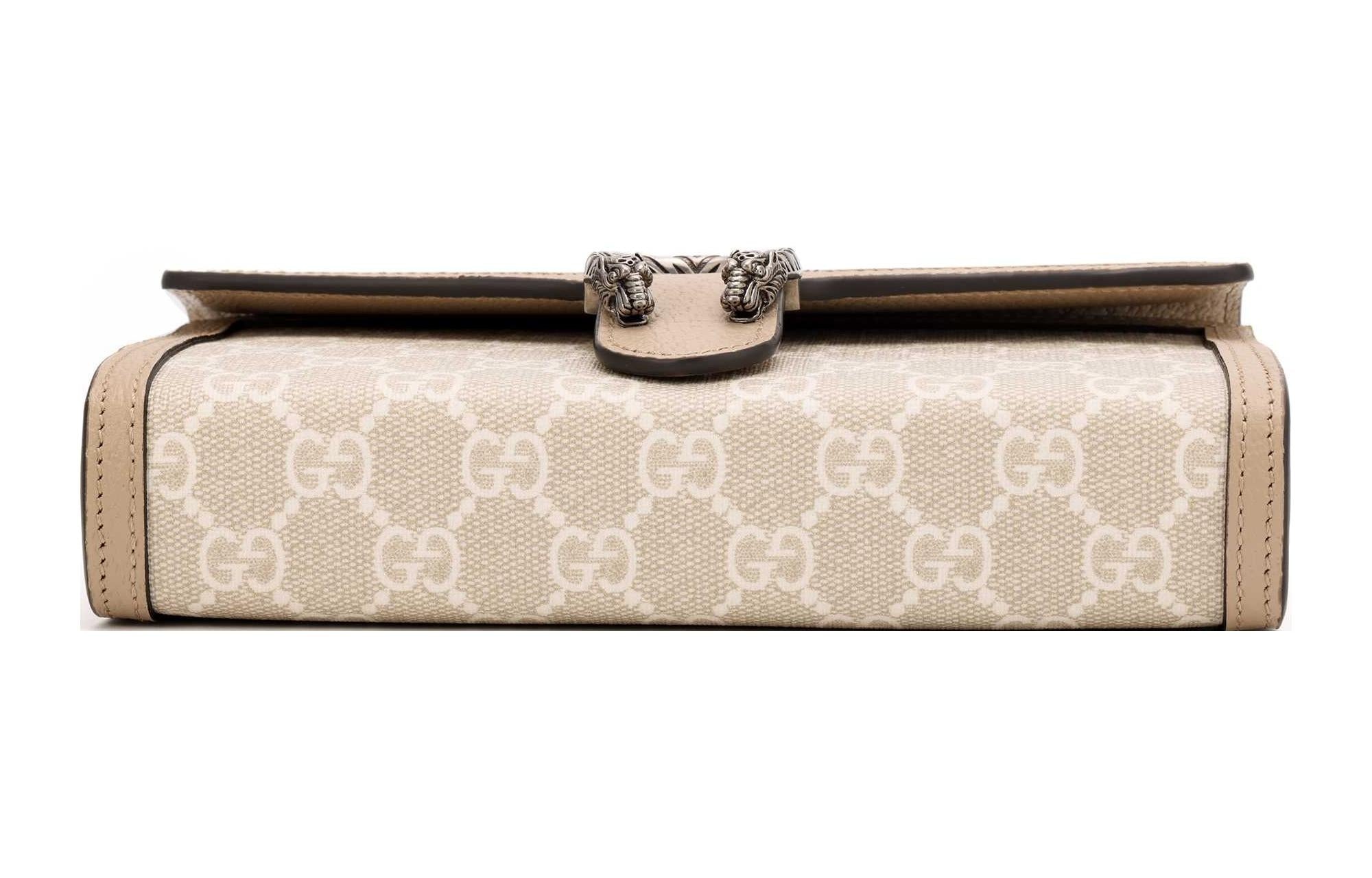 (WMNS) Gucci Dionysus GG Mini Chain Wallet 'Beige' 401231-UULBN-9683 - 9