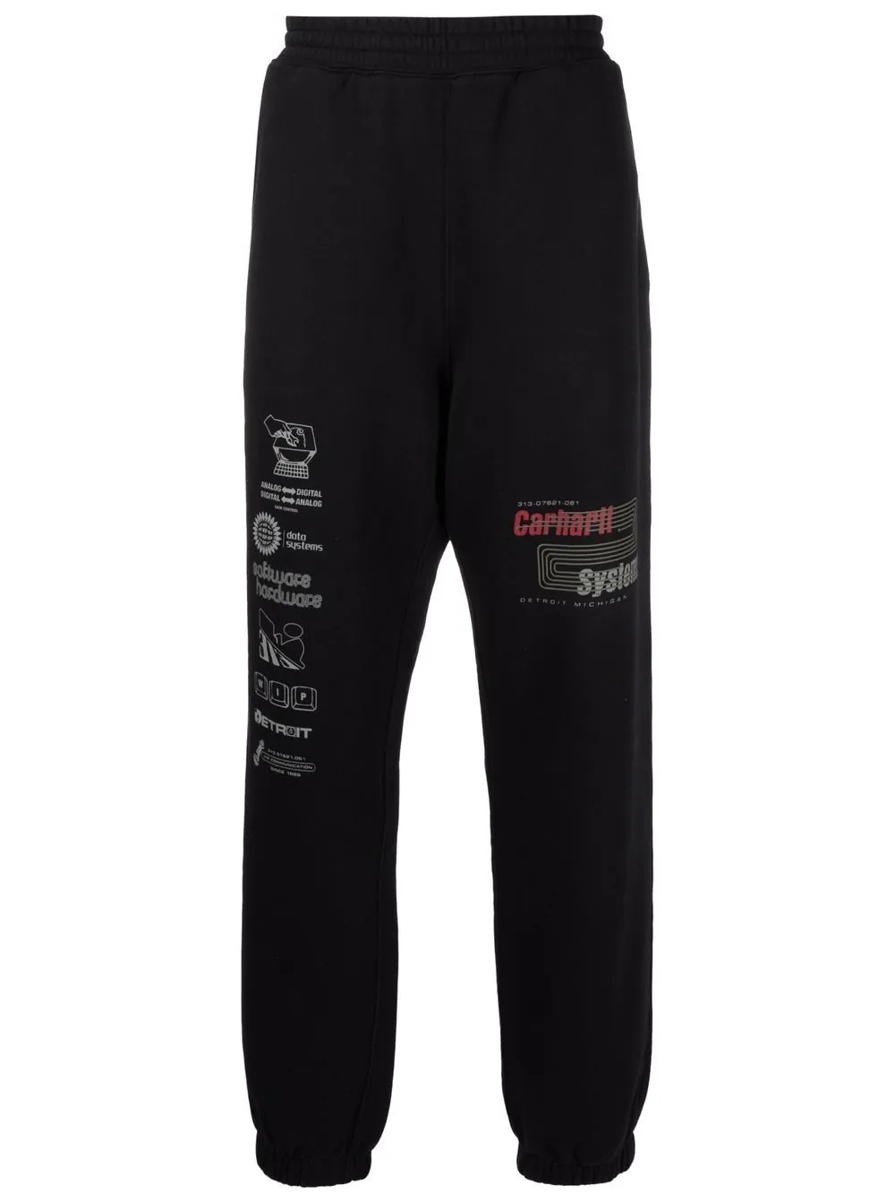 logo-print straight-leg track pants - 1