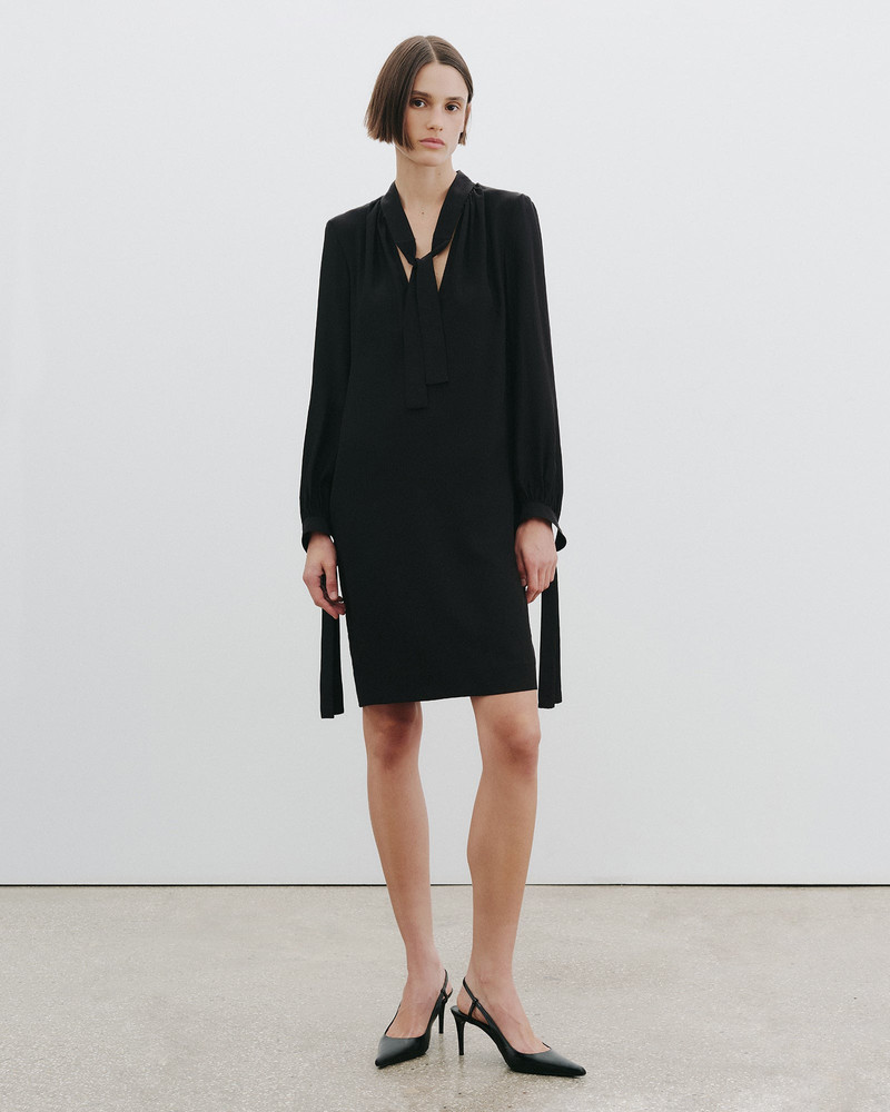 VADA TIE NECK SILK DRESS 6