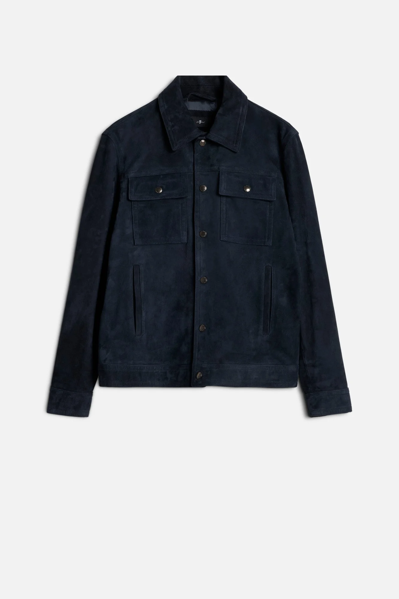 MODERN TRUCKER JACKET in Suede Midnight - 1