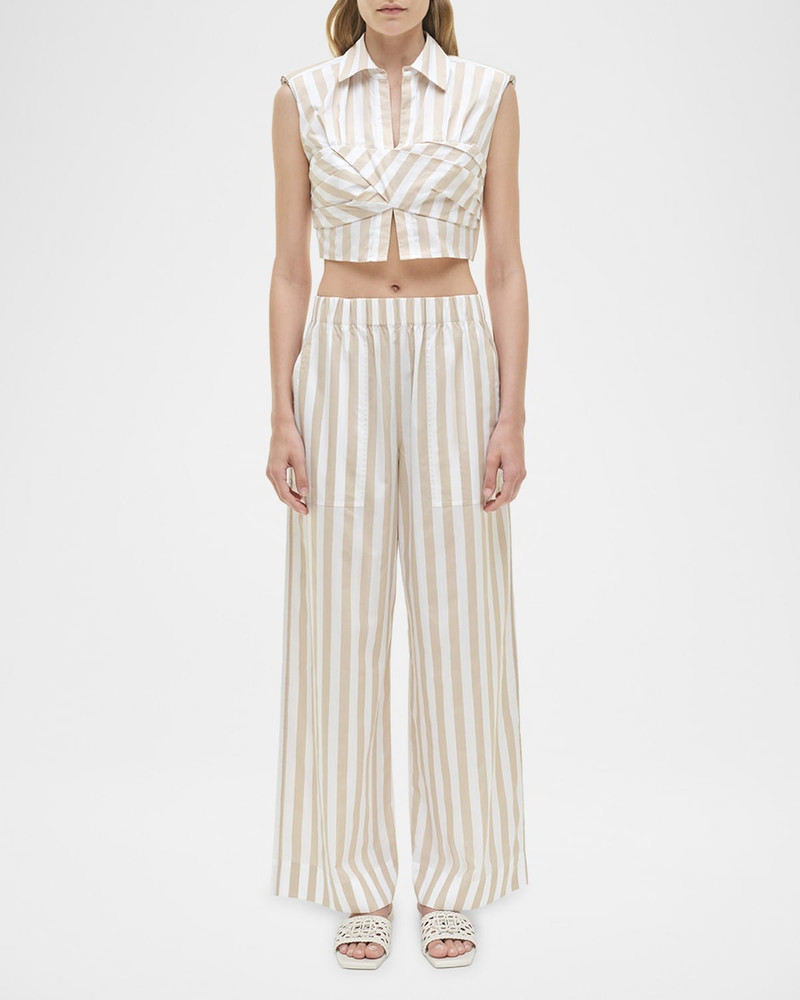 SIMKHAI Arden Stripe Pull-On Pants outlook