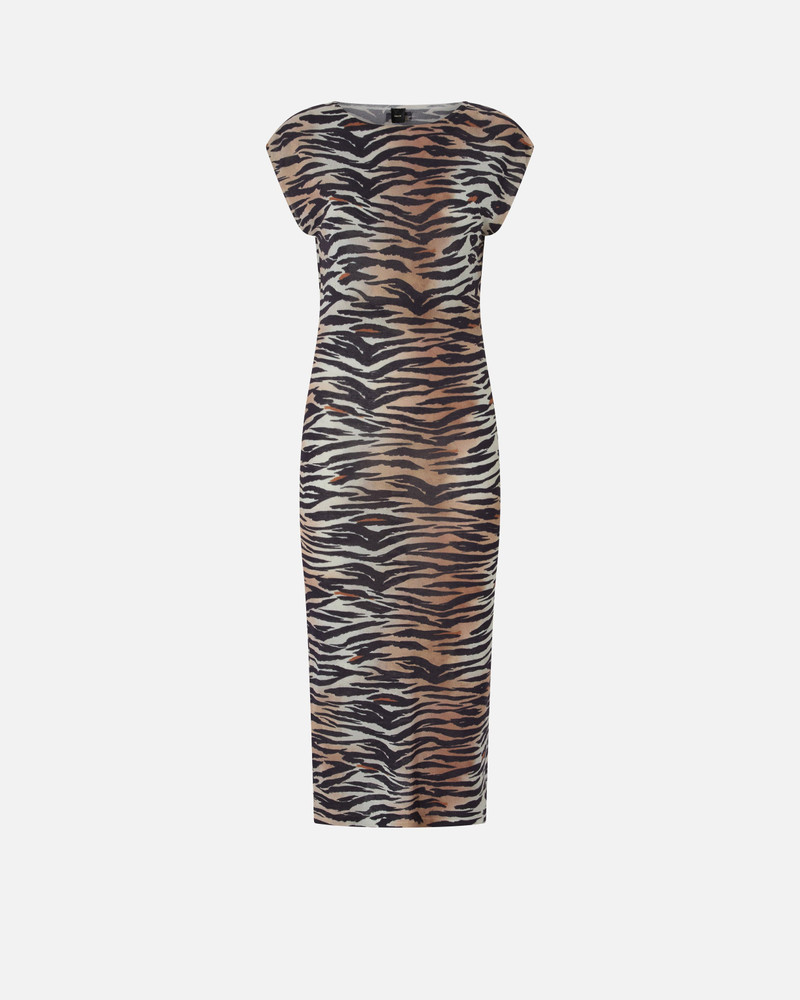 SHEATH MIDI DRESS WITH ANIMAL PRINT 1