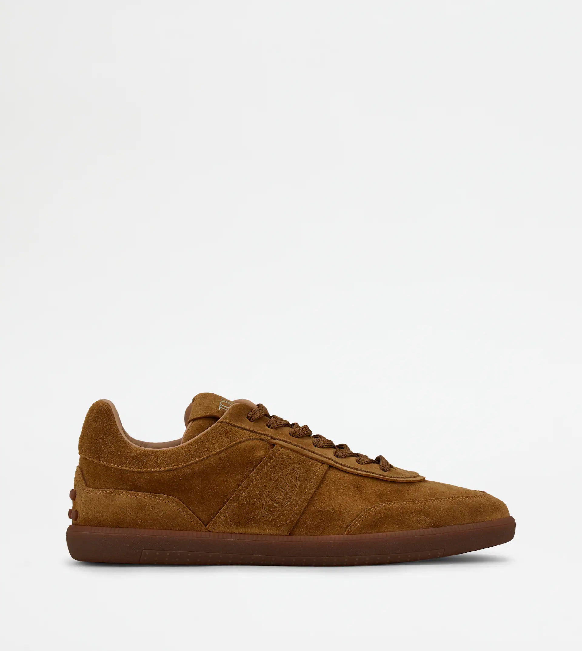 TOD'S TABS SNEAKERS IN SUEDE - BROWN - 1