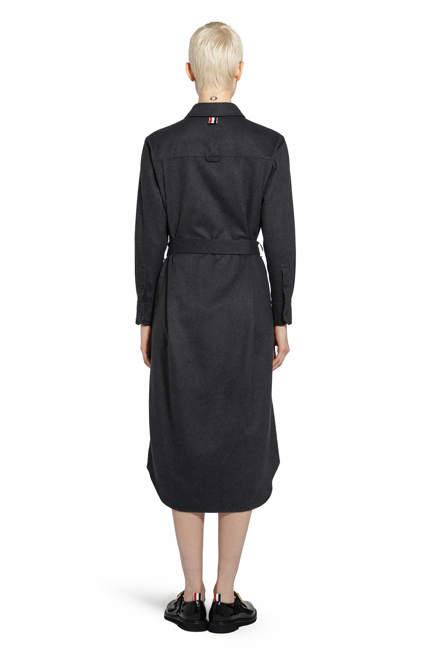 THOM BROWNE WOMAN BLACK COATS - 4