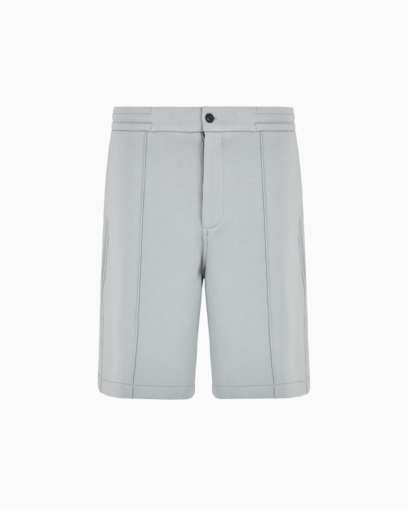 Double-jersey Bermuda shorts with ribs 1