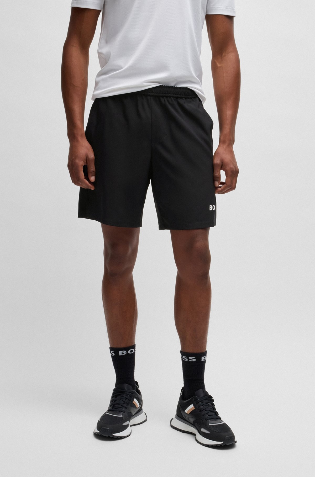 BOSS X MATTEO BERRETTINI SHORTS IN QUICK-DRY FABRIC - 2