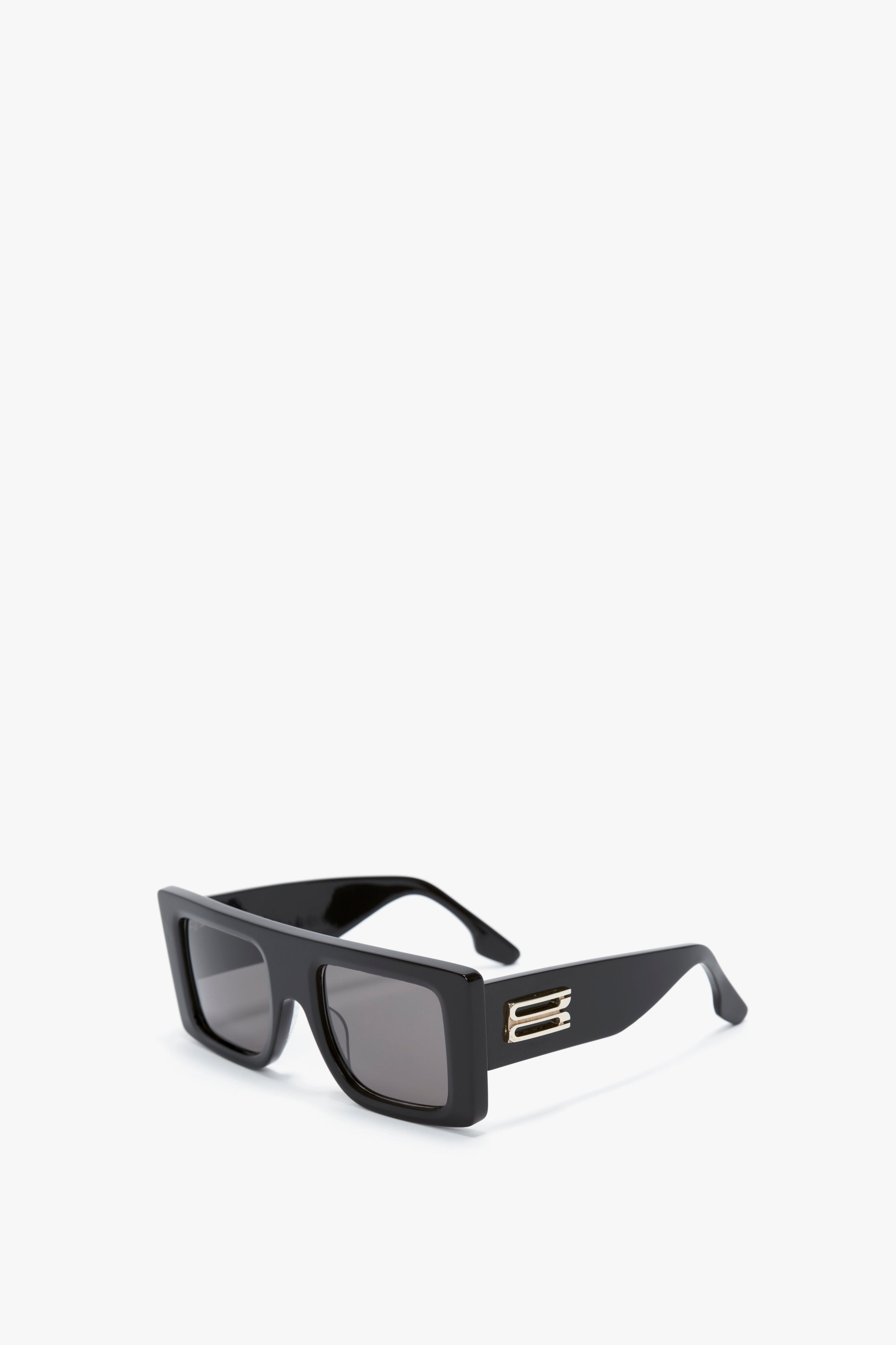 Oversized Frame Sunglasses In Black - 2