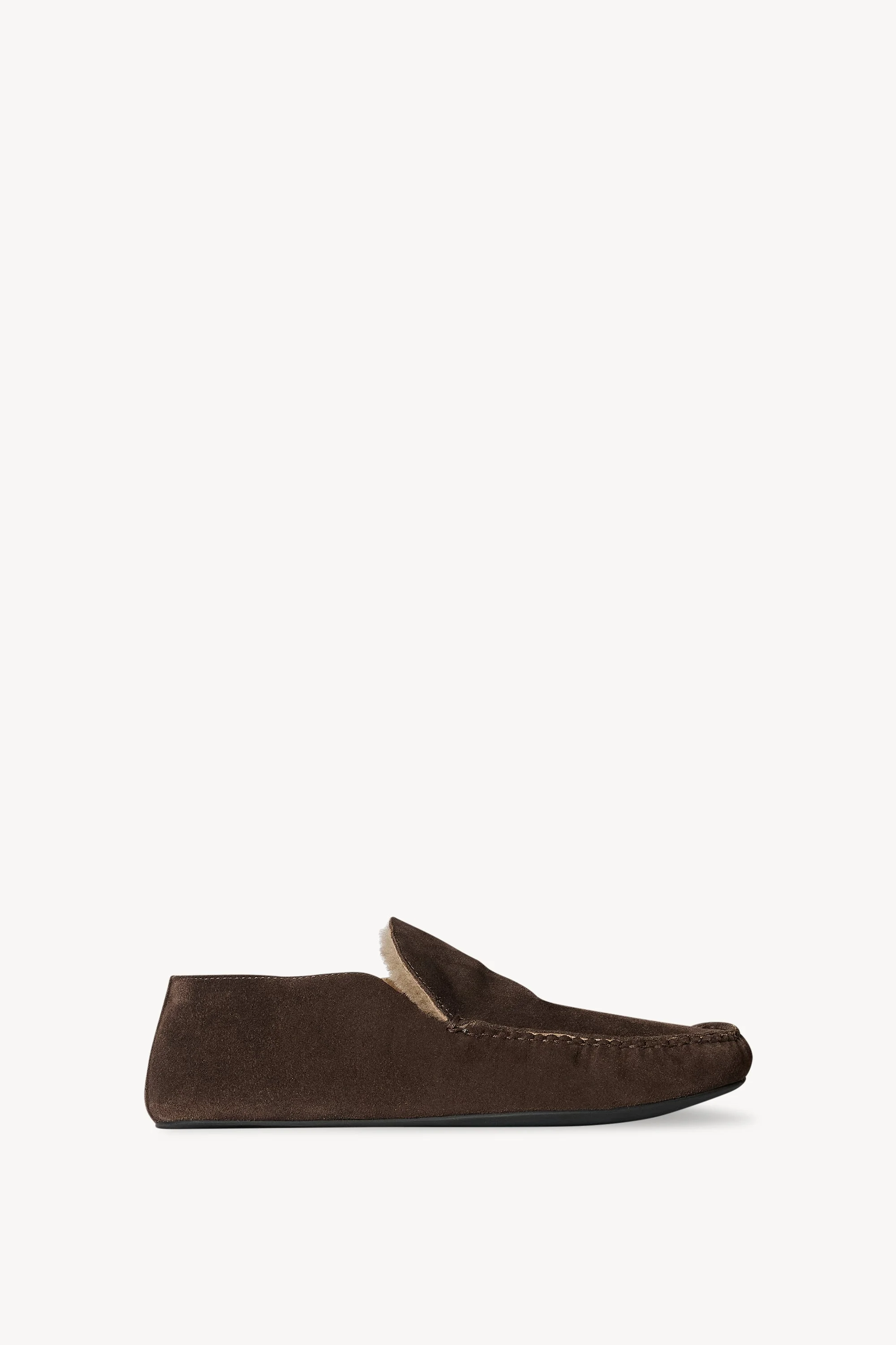 Leo Loafer in Suede and Shearling - 1