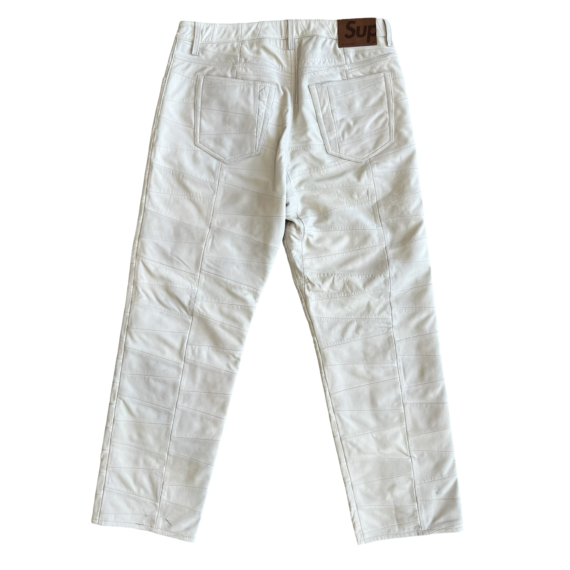 Supreme Patchwork Lambskin 5-pocket Pant SS23 SZ 32 - 4