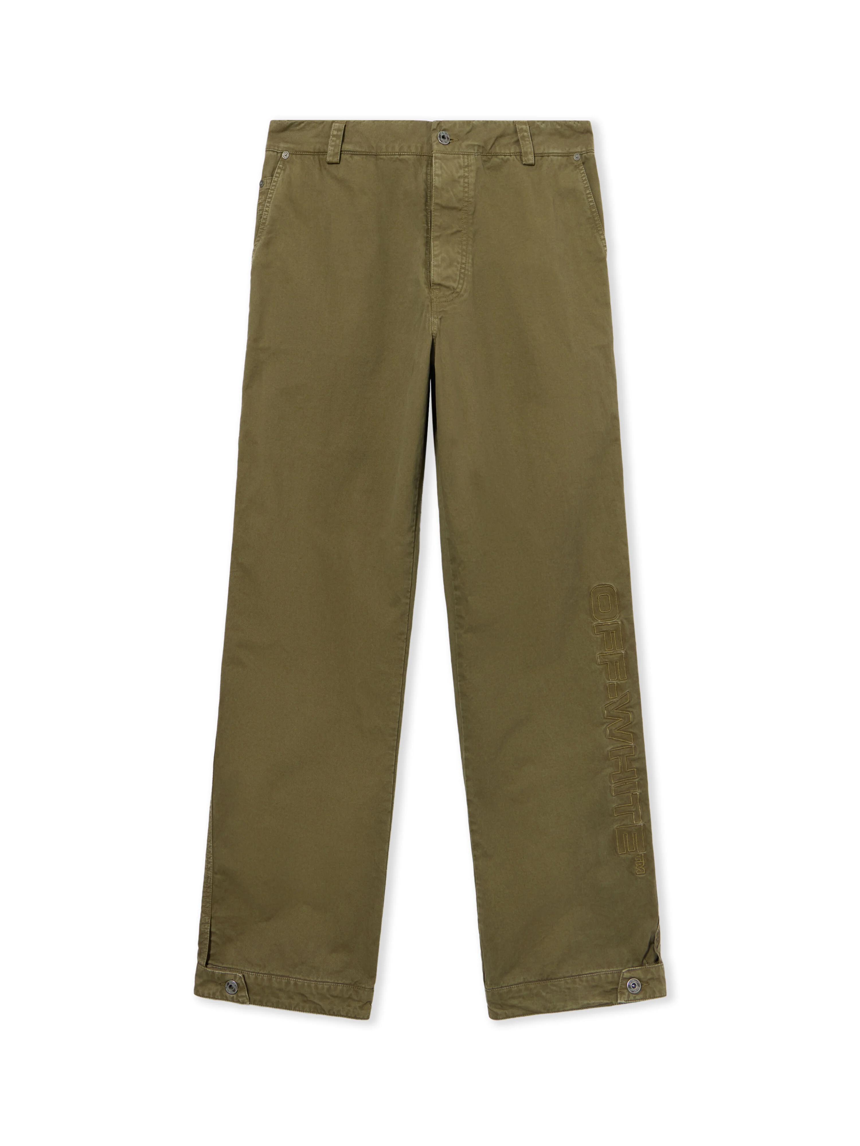 Swimming Logo Garment-Dyed Carpenter Pants - 1