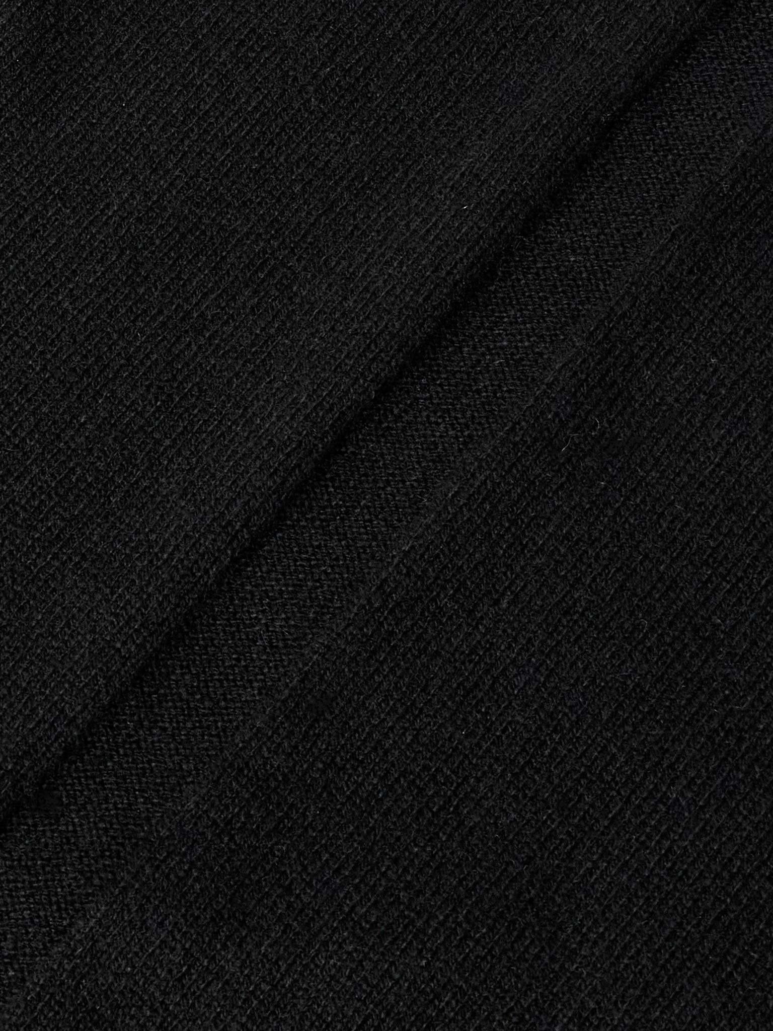 Boiled Cashmere and Wool-Blend Sweater Black - 4