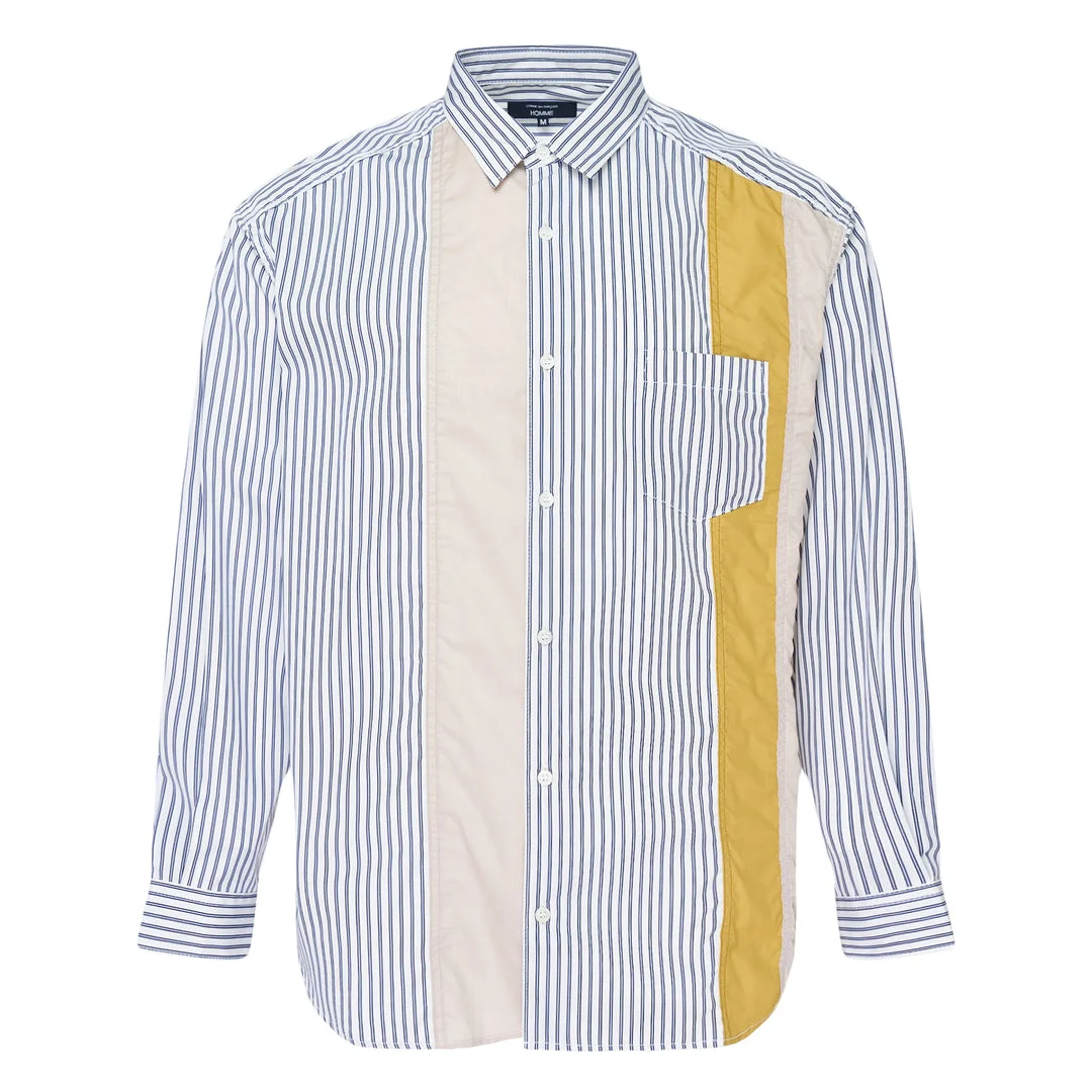 Cotton Stripe Long Sleeve Shirt - 1