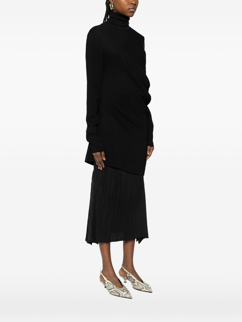 high-neck twist blouse 3