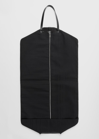 Paul Smith Black 'Shadow Stripe' Suit Carrier outlook