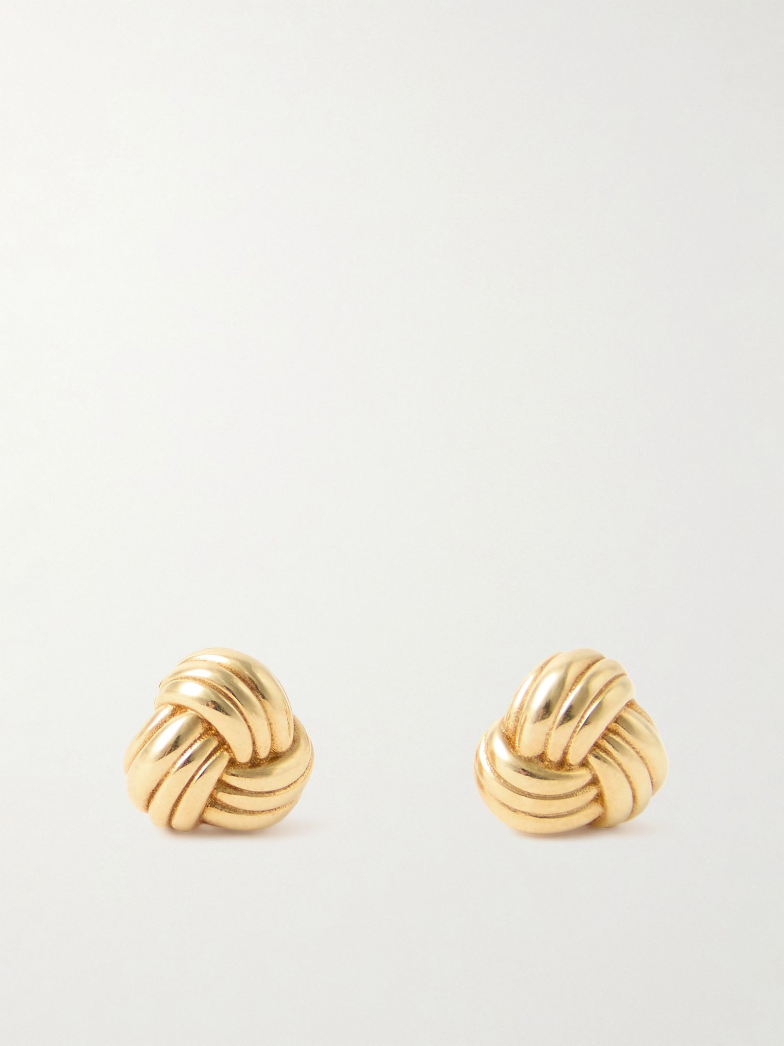 Knot gold-plated earrings Gold - 1
