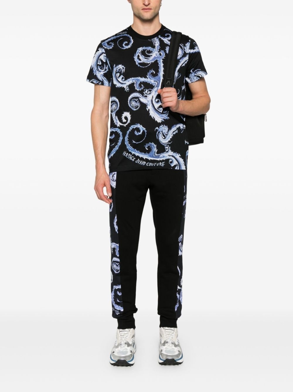 Barocco-print cotton T-shirt - 2