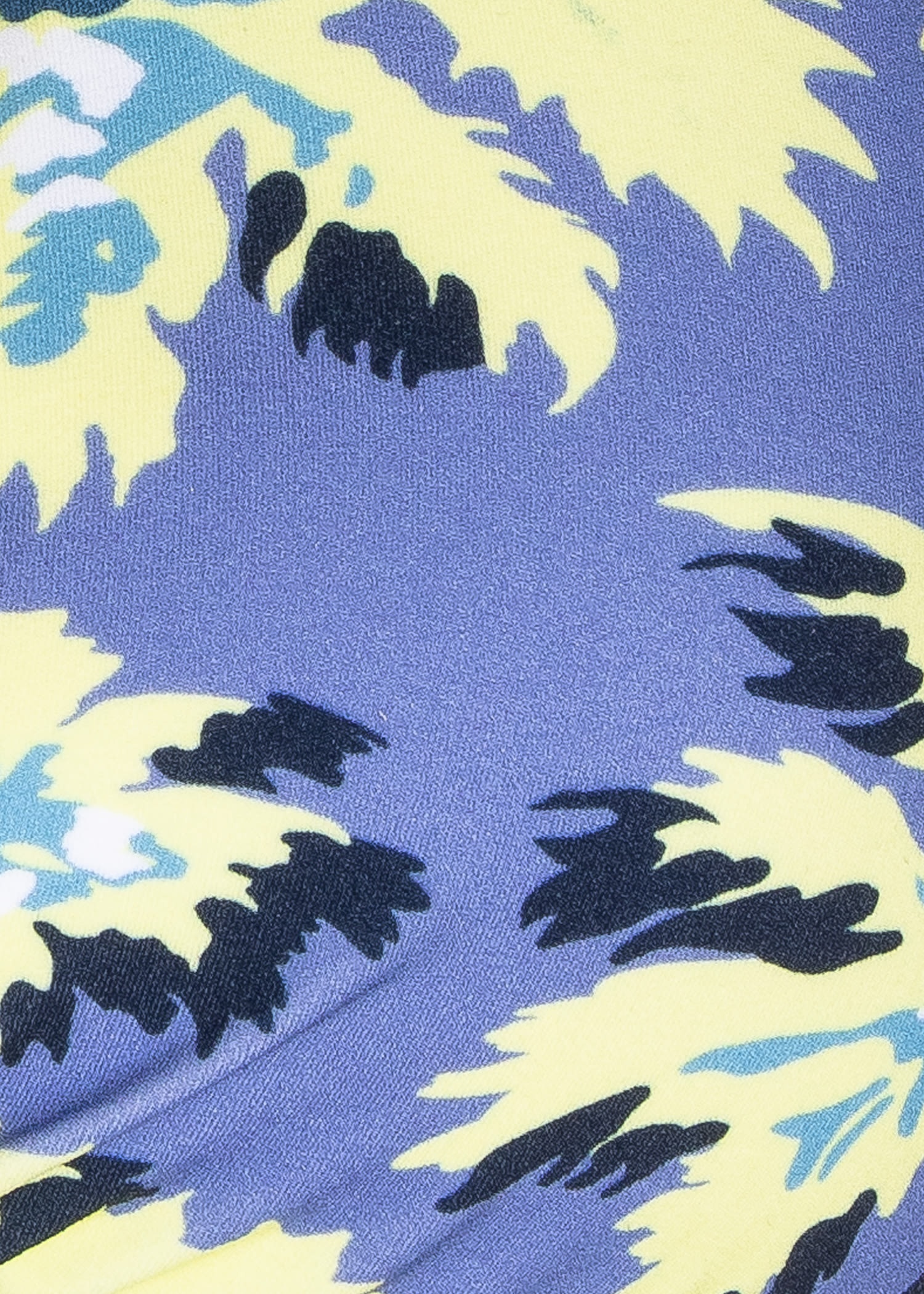 Cornflower Blue 'Palm Burst' Triangle Bikini Top - 3