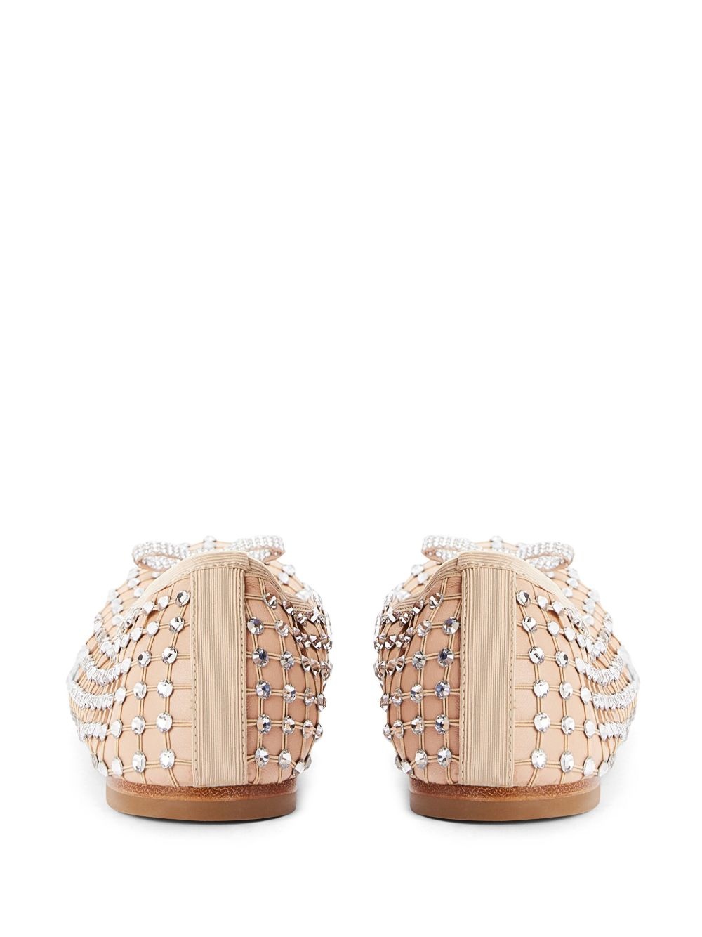 rhinestone-embellished ballerina shoes - 3