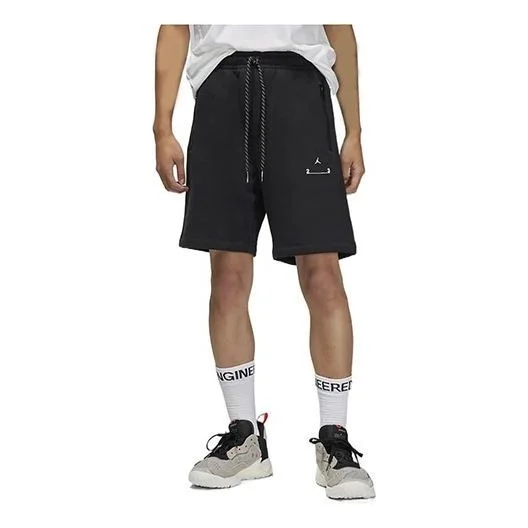 Air Jordan Alphabet Logo Straight Shorts Black DQ8083-010 - 1