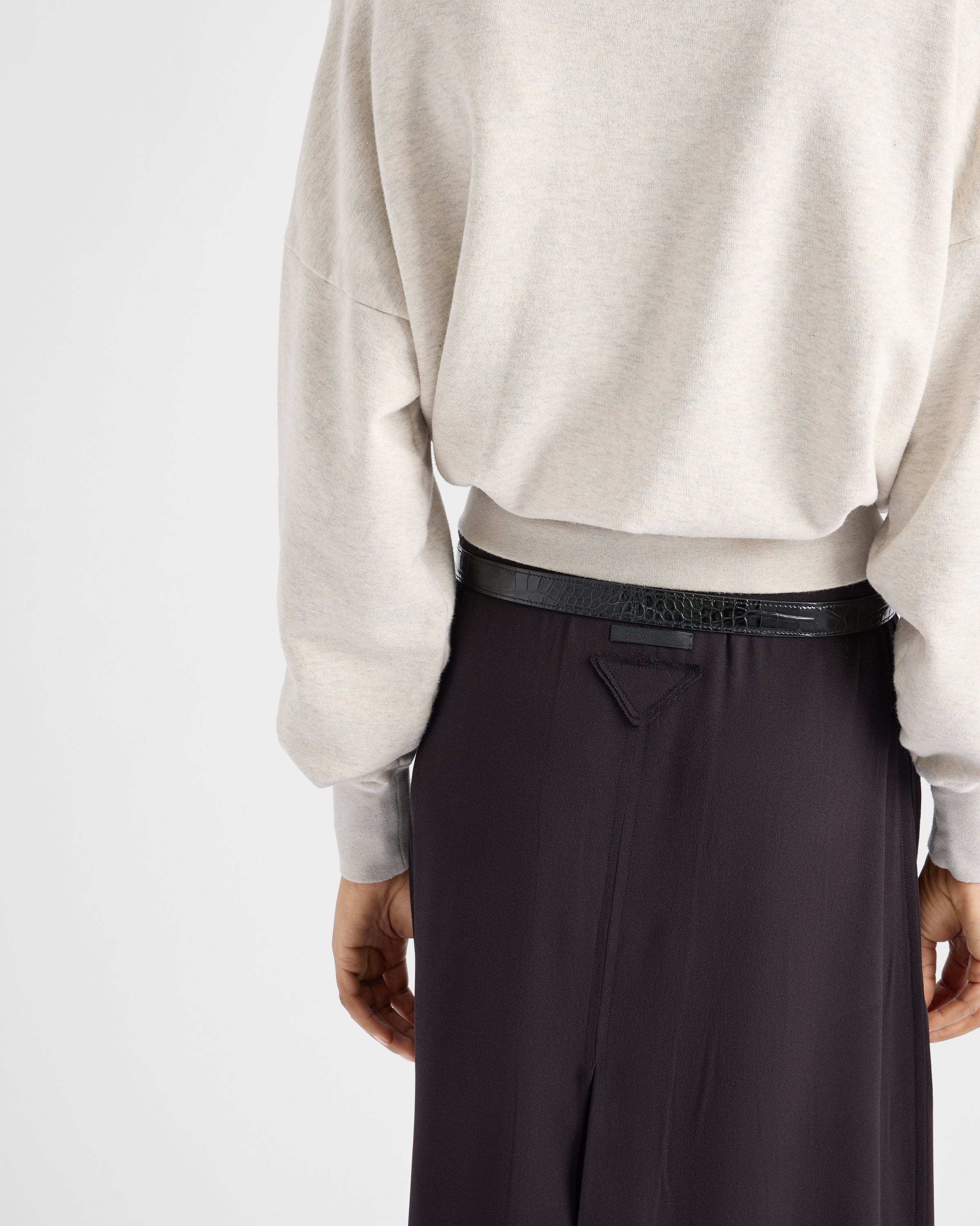Sablé satin skirt - 6