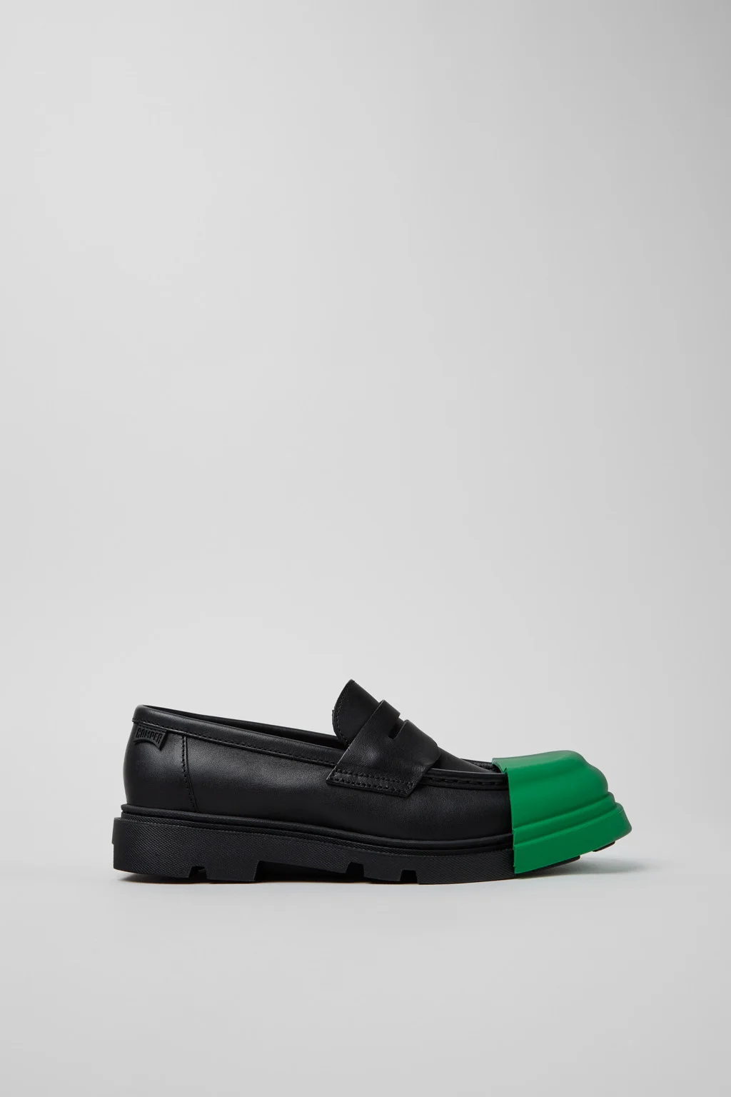 Junction Black Leather Moccasins for Women. - 1