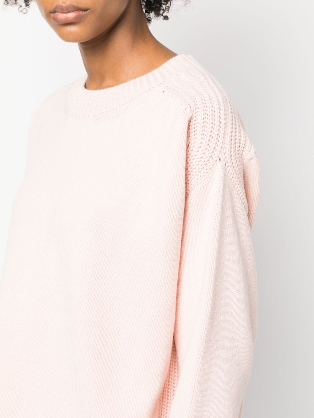cut-out detail cashmere jumper - 5