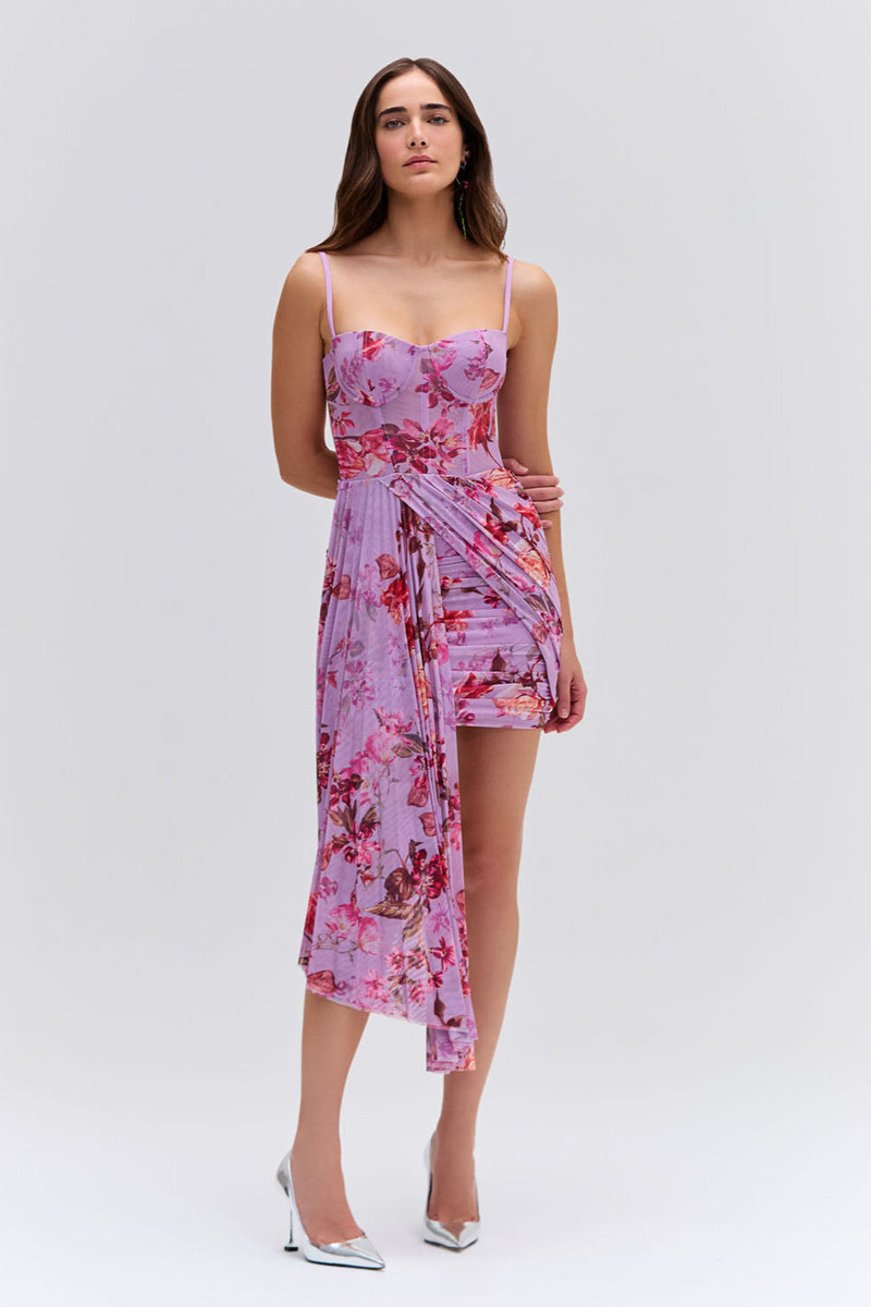 Floral Haze Bustier Mini Dress 3
