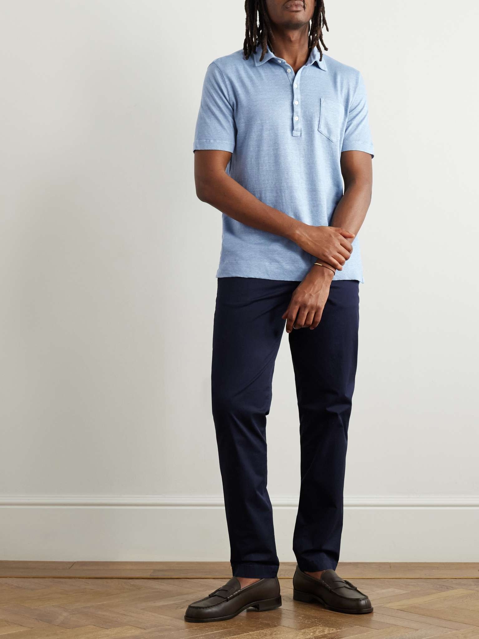 Linen and Cotton-Blend Polo Shirt - 2