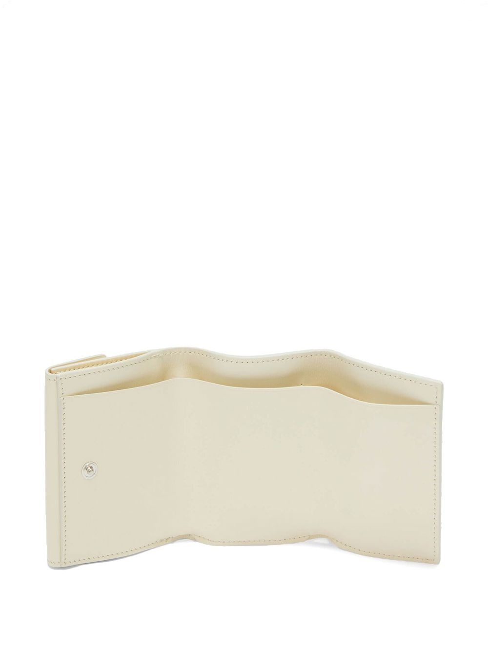 logo-embroidered leather purse - 4