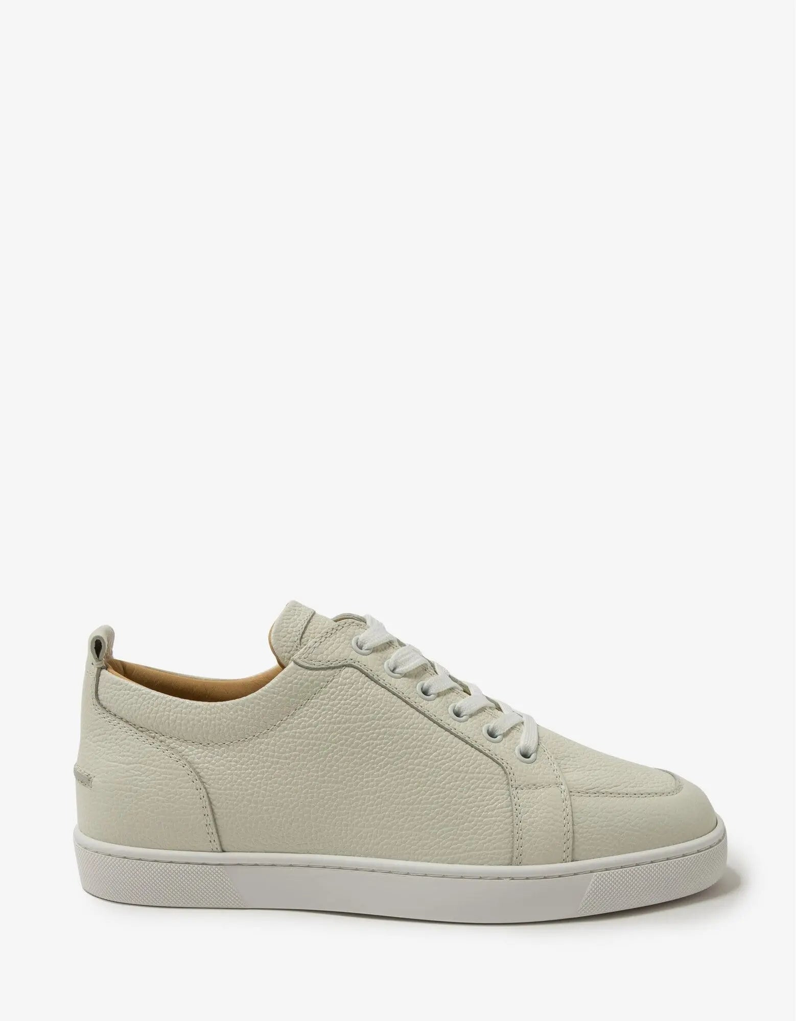 Christian Louboutin Rantulow Latte Grain Leather Trainers - 2