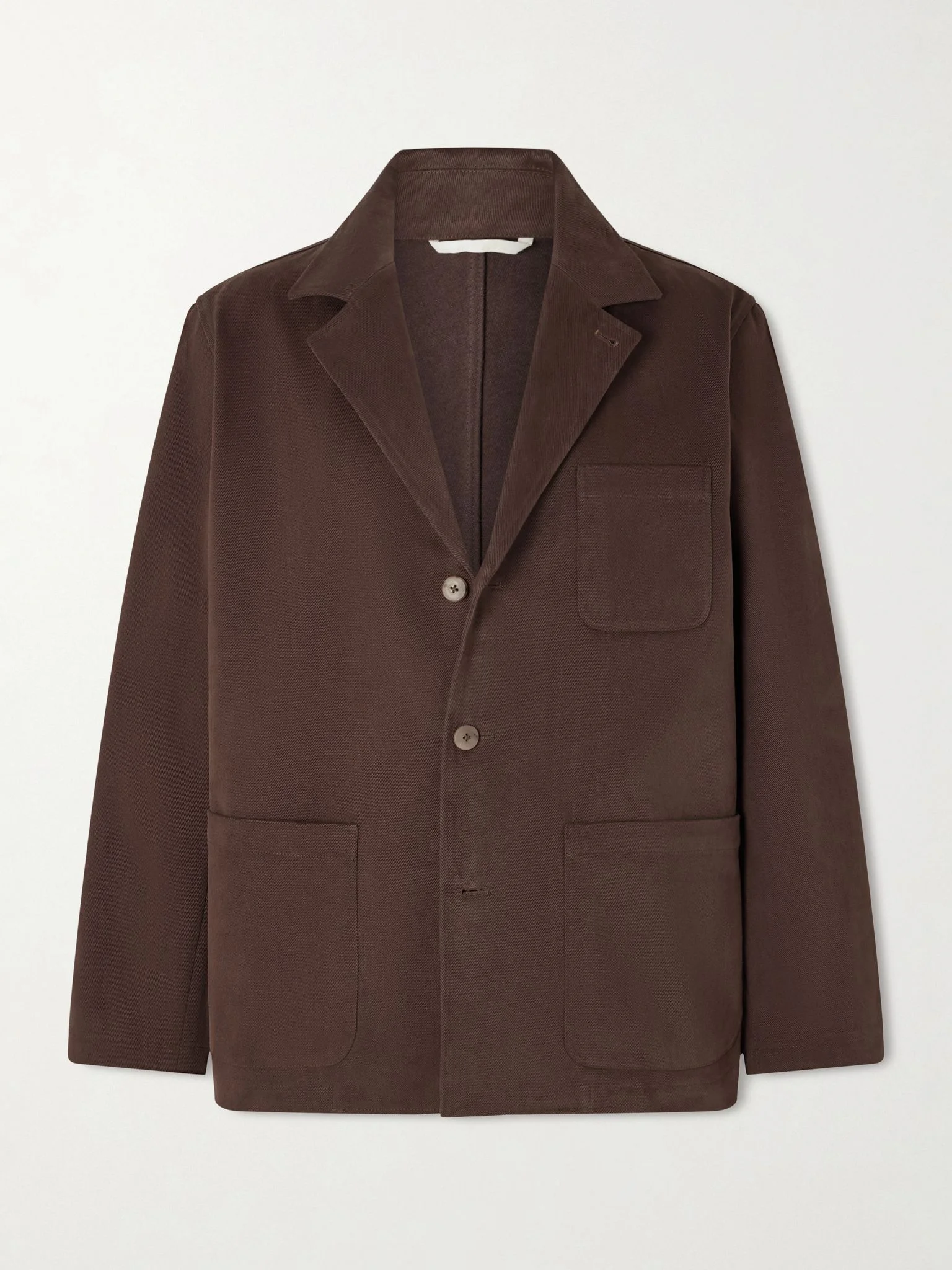 Traveler Cotton-Twill Suit Jacket Brown - 1