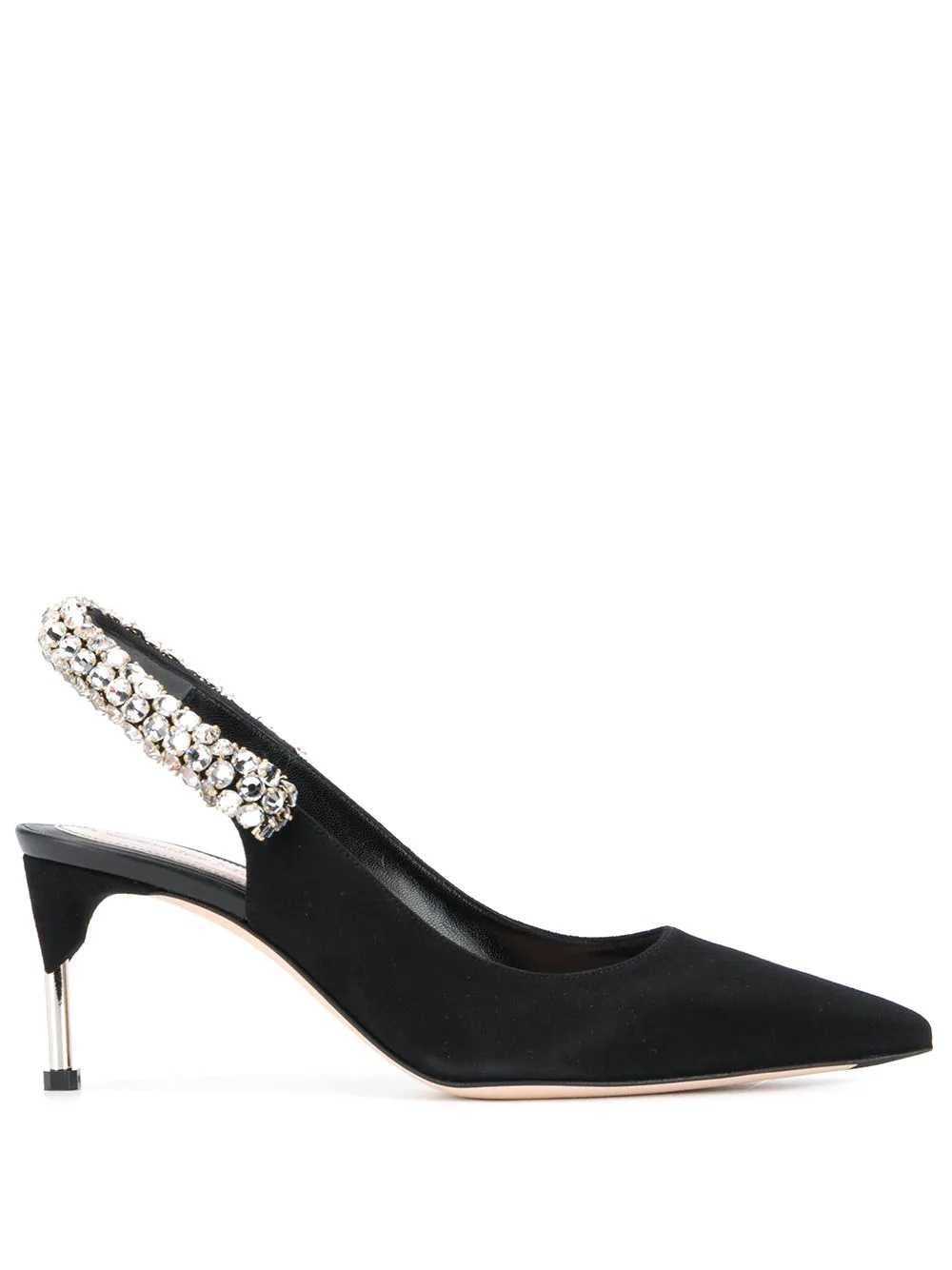 70mm crystal-embellished pumps - 1