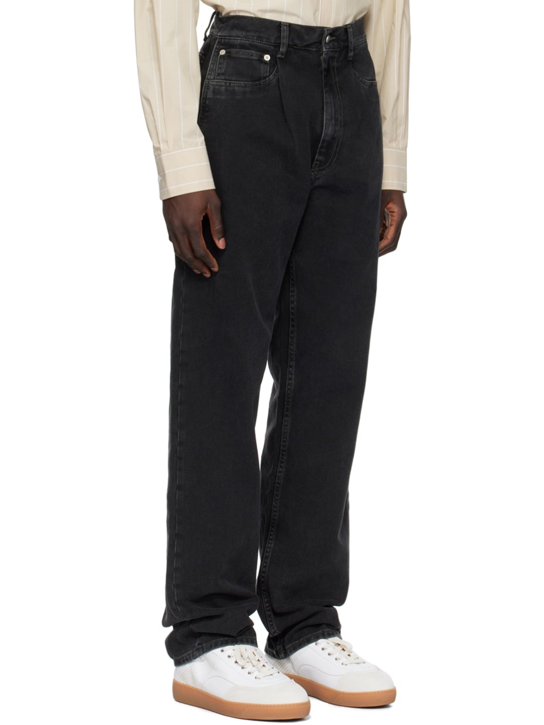 Black Faded Jeans - 4