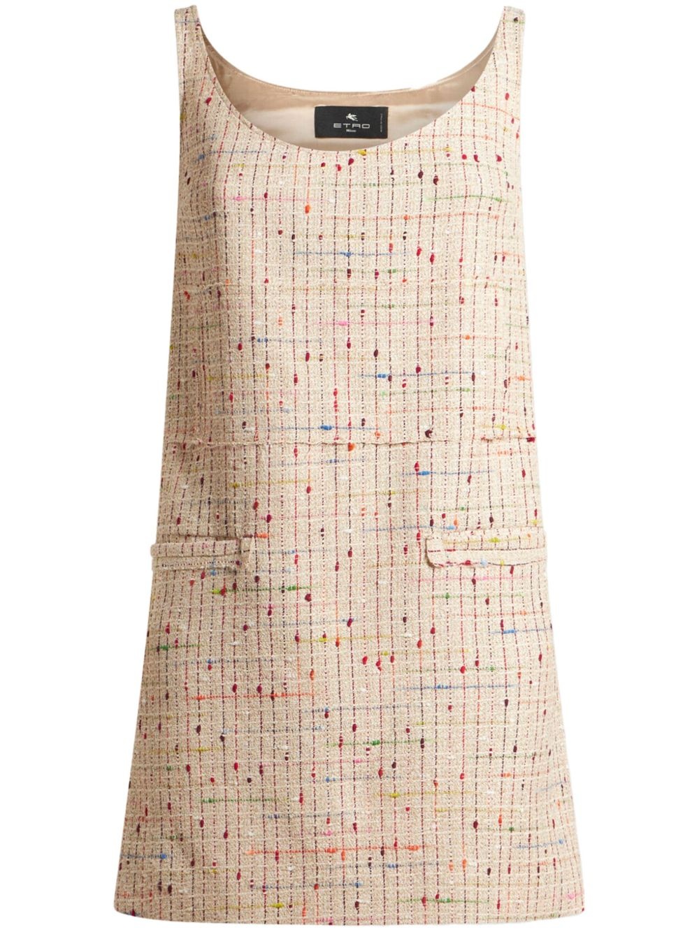 bouclé mini dress - 1