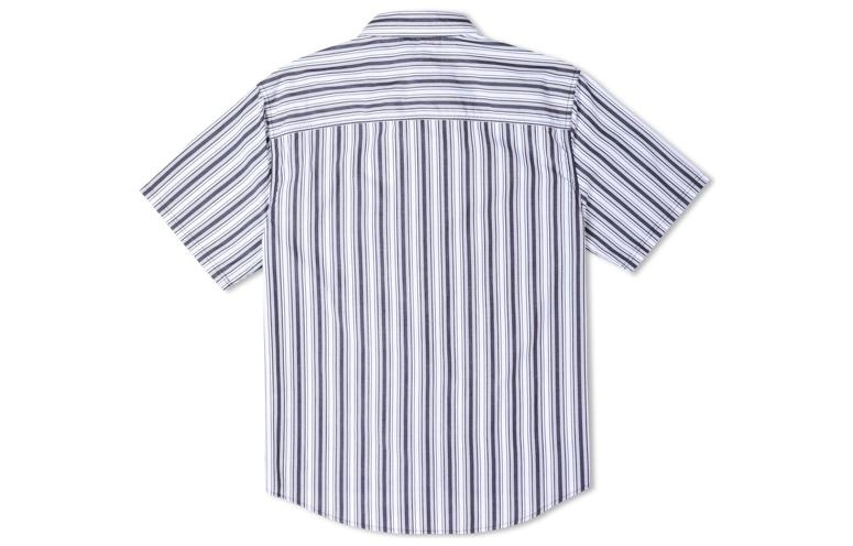 Converse Striped Short Sleeve Button Down 'Blue' 10024060-A02 - 2