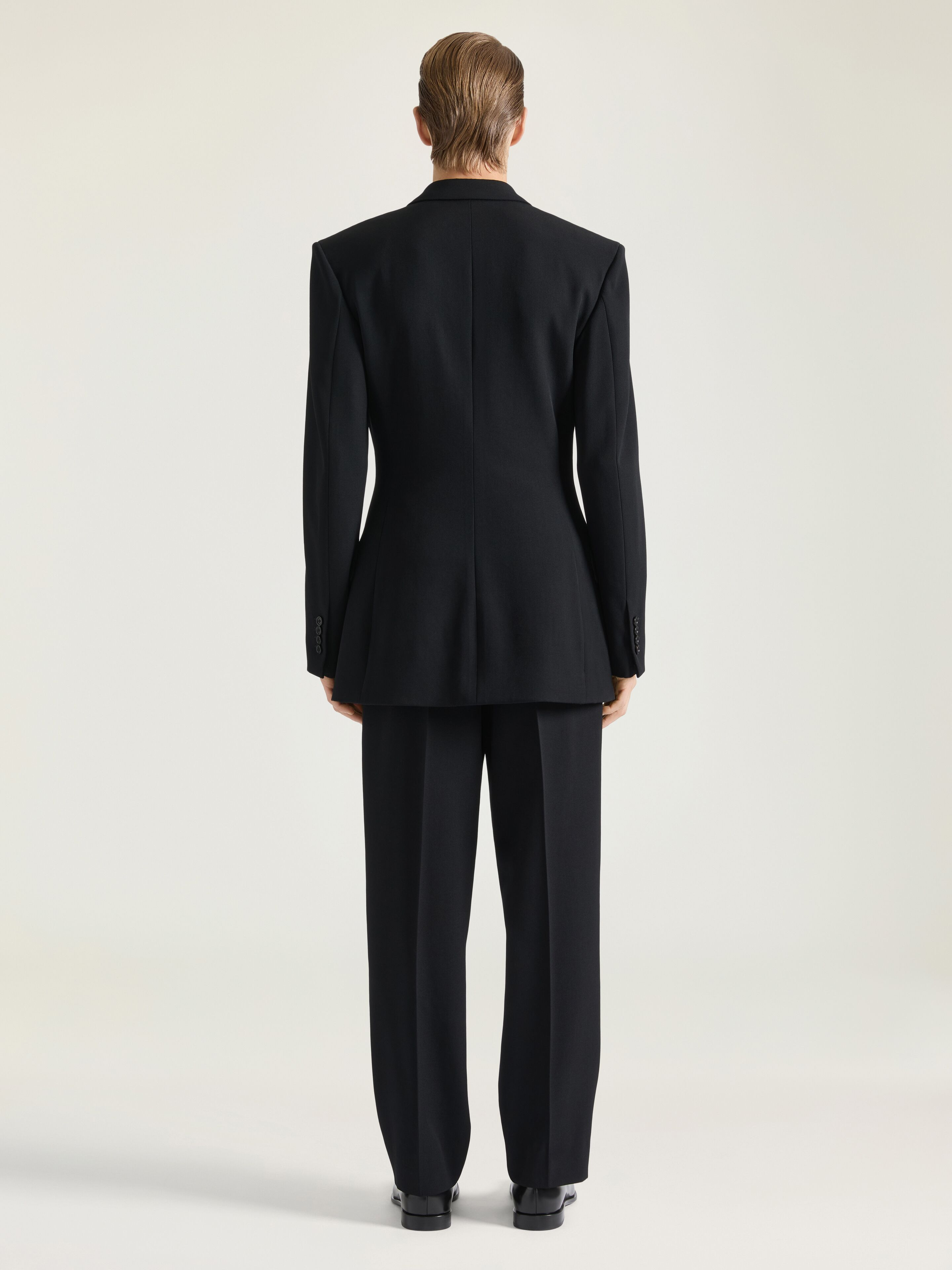 TWO PLEATS TAILORED PANTS IN WOOL - 3