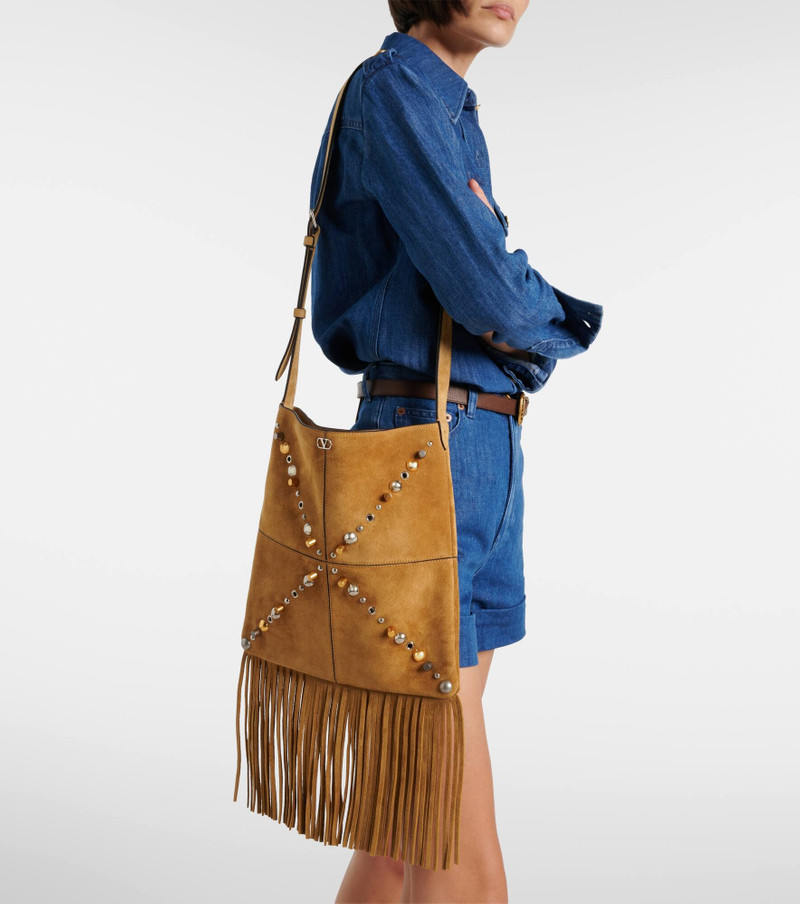 Nellcôte Medium suede shoulder bag 2