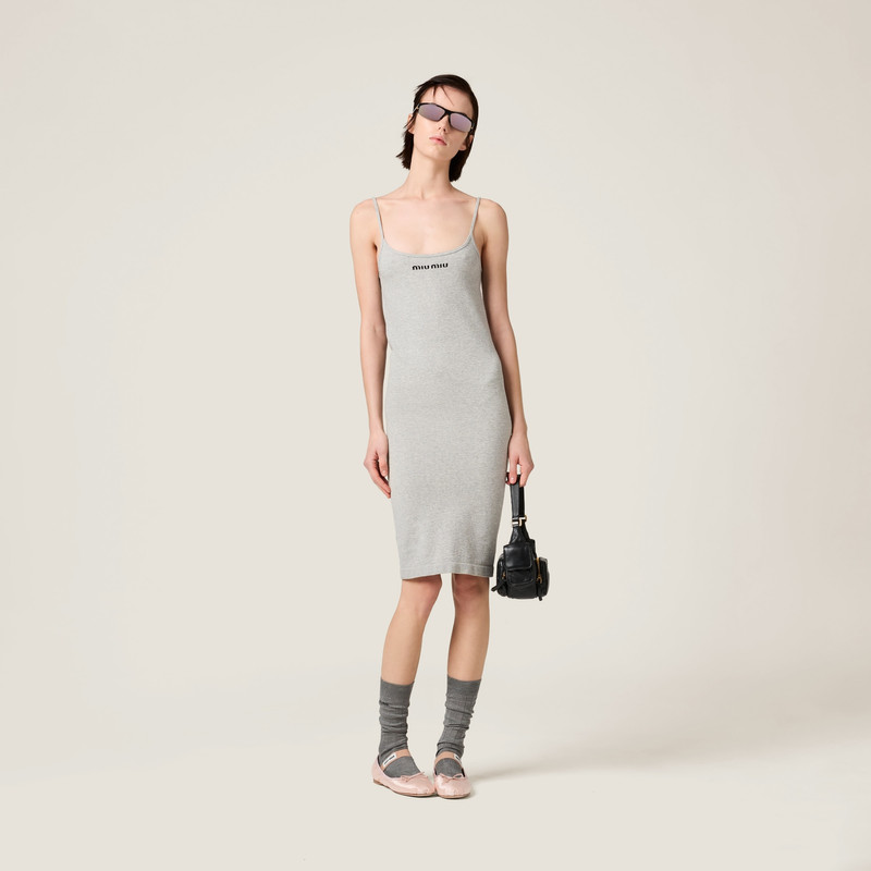 Miu Miu Seamless mélange dress outlook