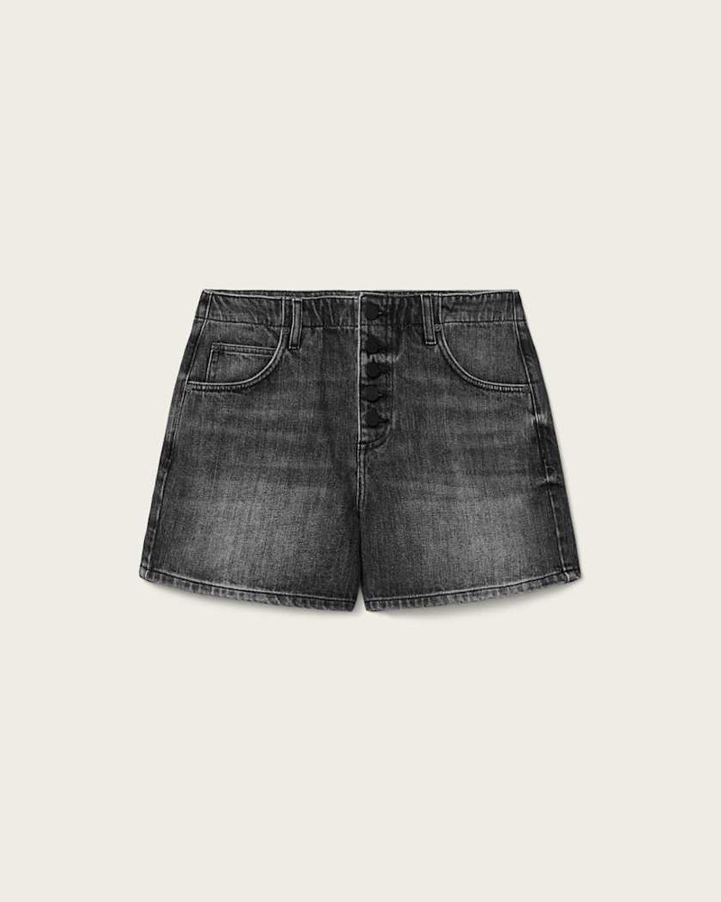 TAY MID RISE DENIM SHORTS 1