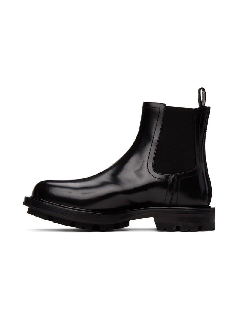 Black Leather Chelsea Boots 3