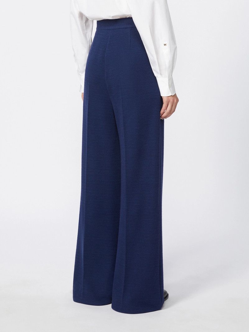 ATTINIA Wool piqué trousers - CHINA BLUE 4