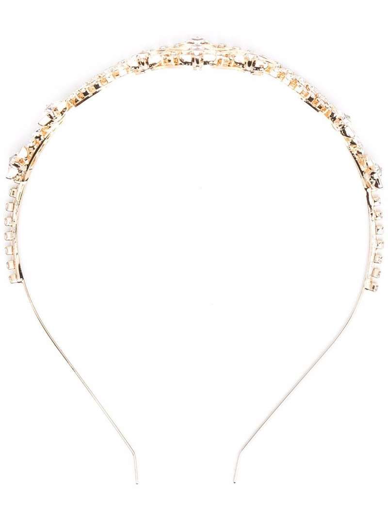 logo-embellished tiara 1