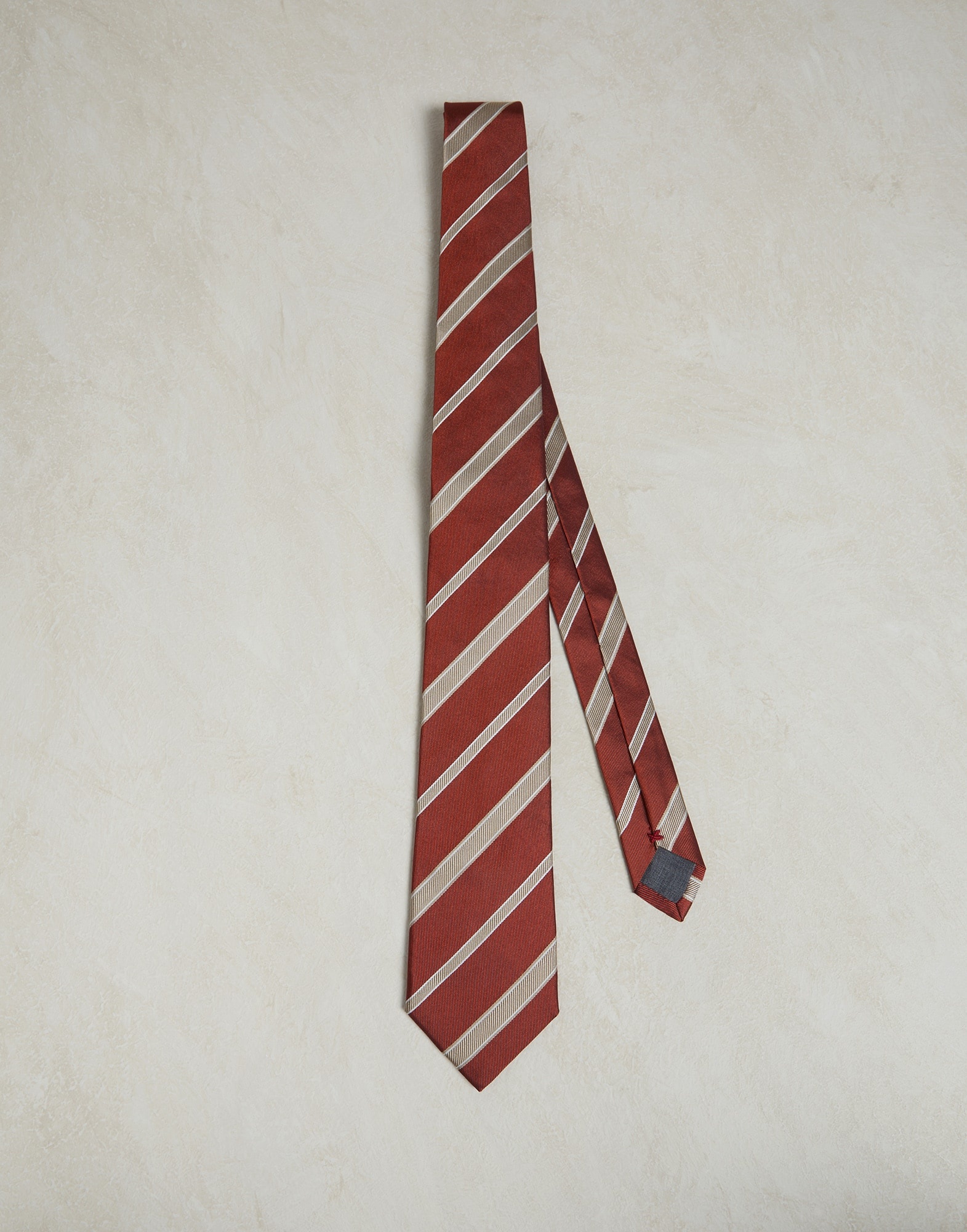 Striped silk tie - 1