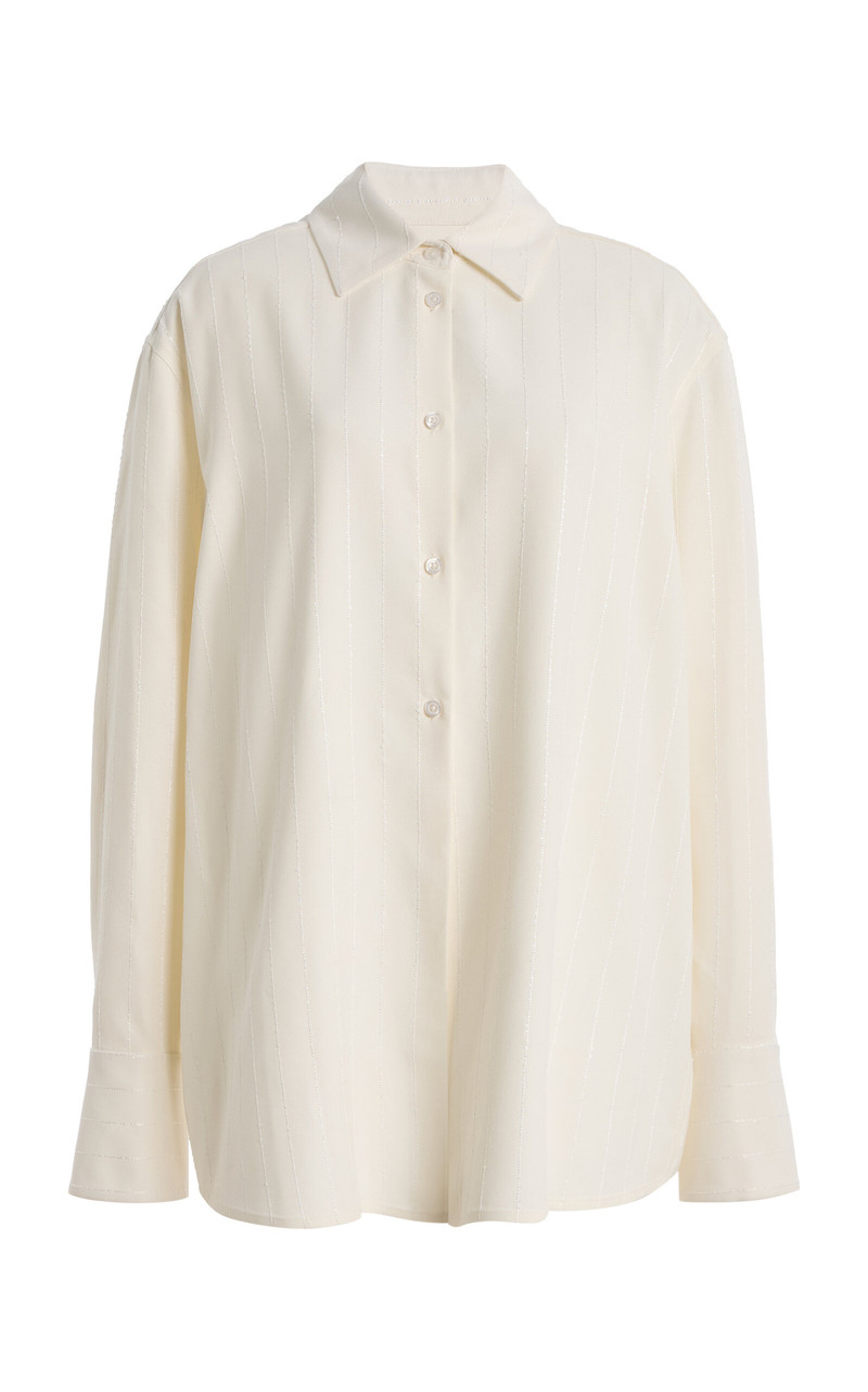 Mollie Twill Top ivory 1