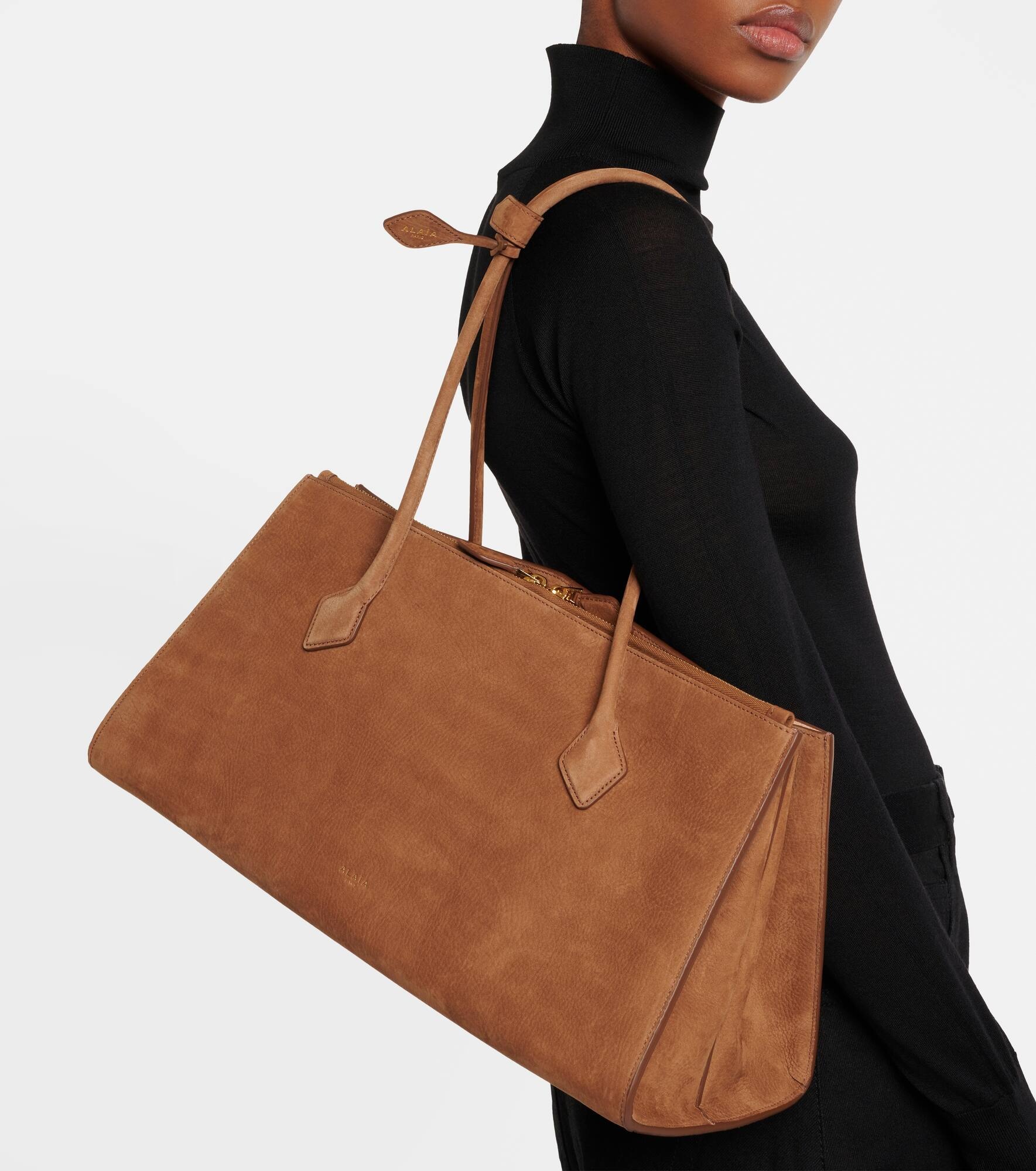 Le Teckel suede tote bag - 2